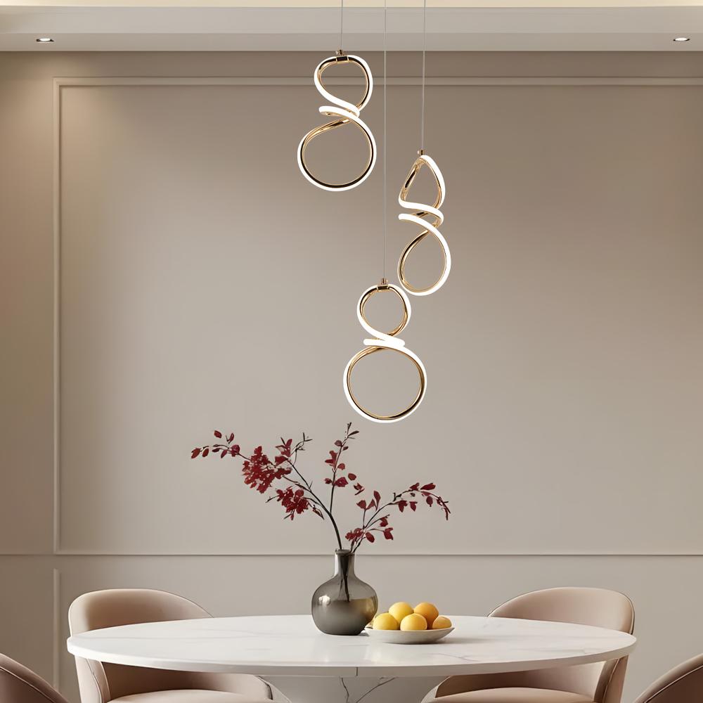 HÄNGLAMPA LED G073-3CPR Guld