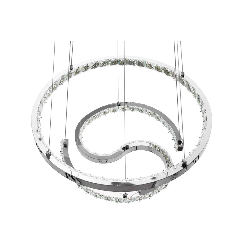 HÄNGANDE KRISTALLAMPA RING LED APP773-2CP
