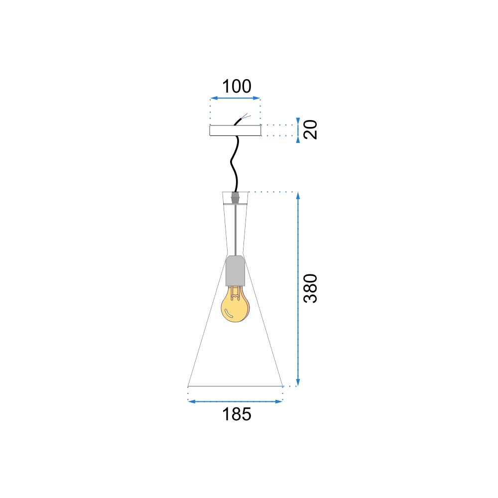 Lampa sufitowa COSTA B Czarna