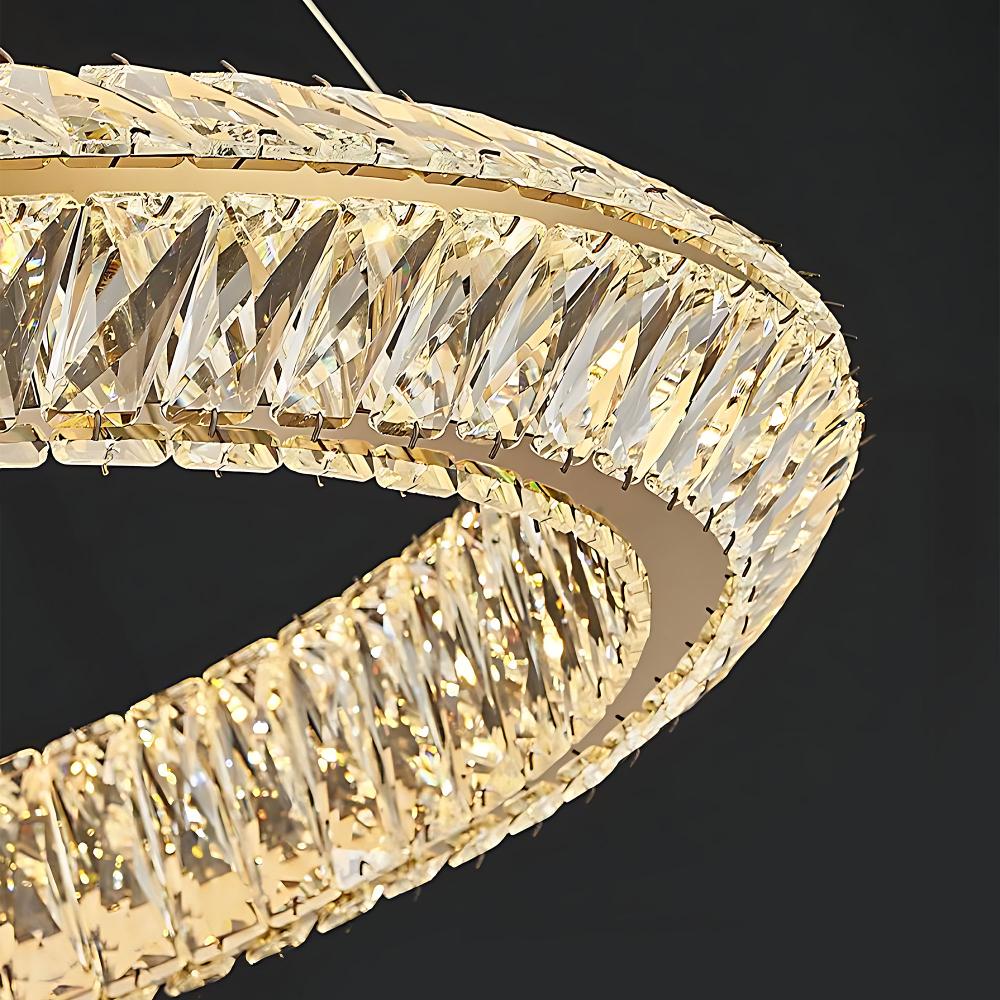 HÄNGENDE LED TAKLAMPA APP1768-CP Guld 60 cm