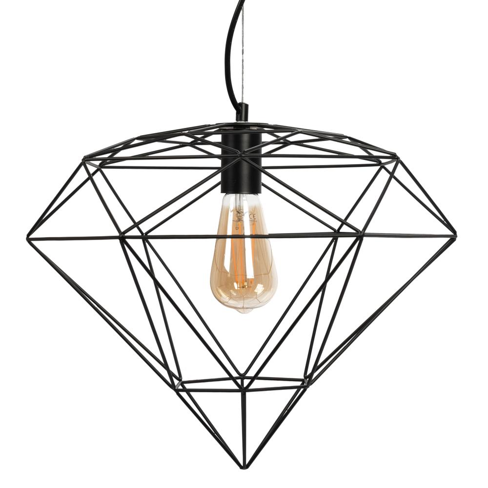 HÄNGLAMPA DIAMANT METALL LOFT APP563-1CP Svart
