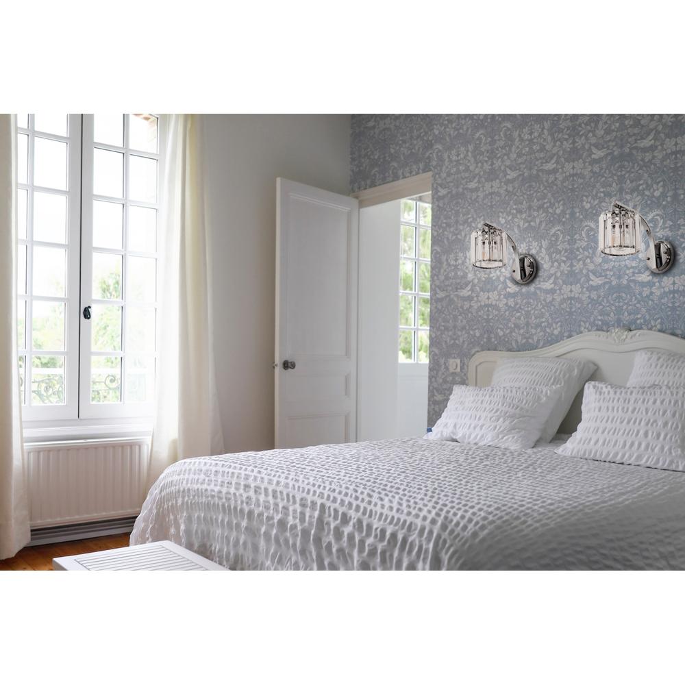 Vägglampa metall kristall APP509-1W KROM