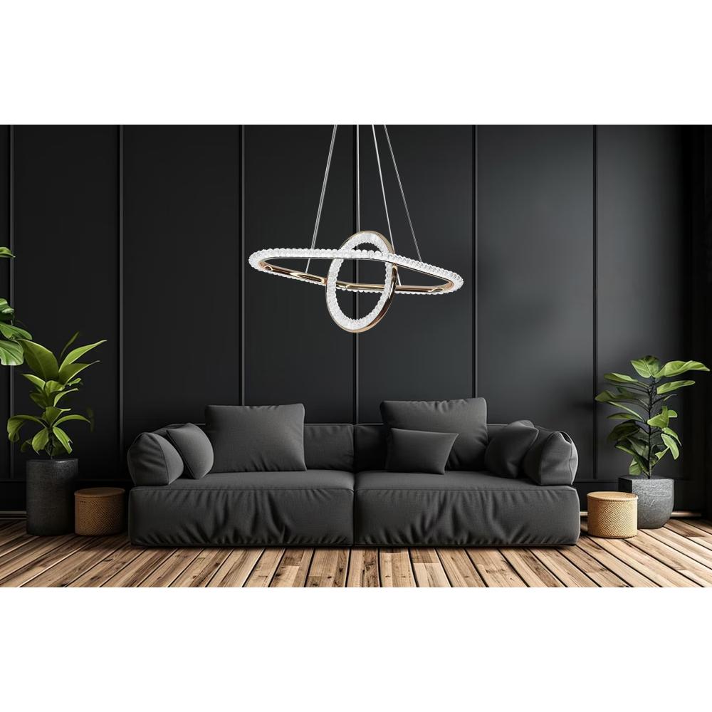 HÄNGLAMPA LED G034-CP GULD