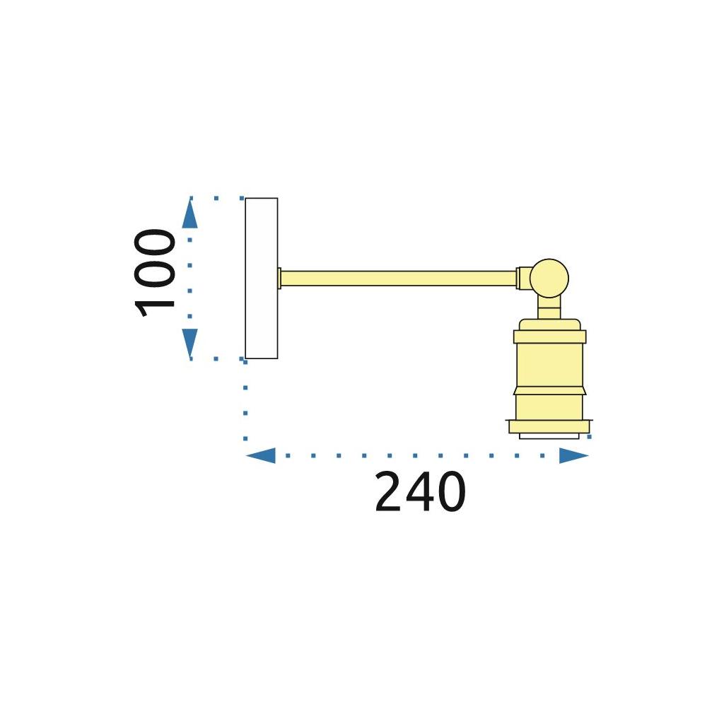 Vägglampa Väggarmatur Loft APP618-1W