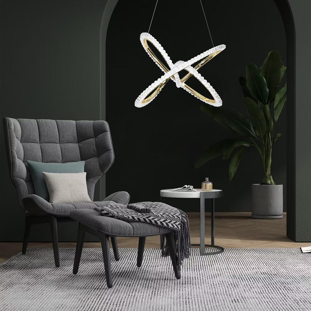HÄNGLAMPA LED G035-CP GULD