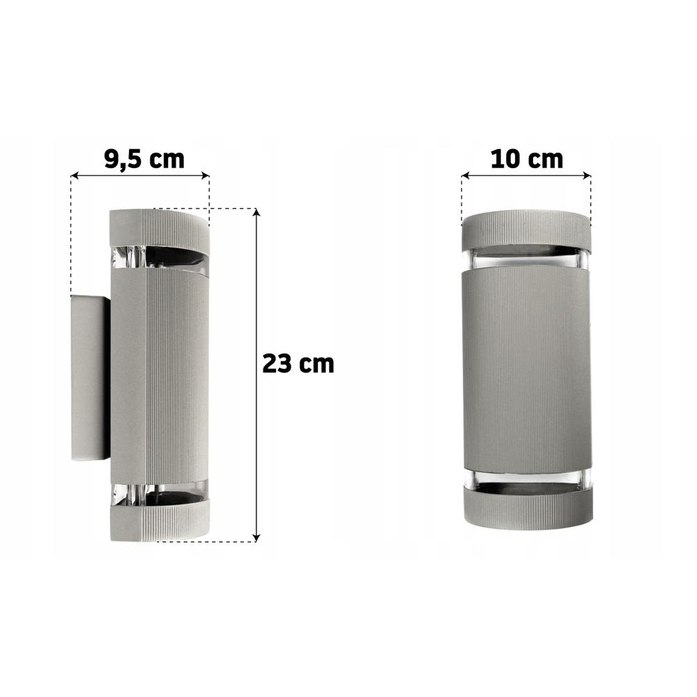 Halvrund Fasadlampa FSBD014A Svart