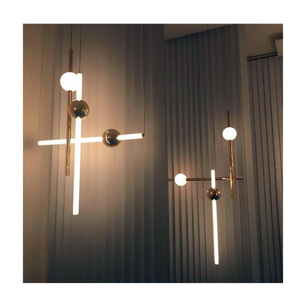 Lång Hängande LED Taklampa APP476-CP Vit