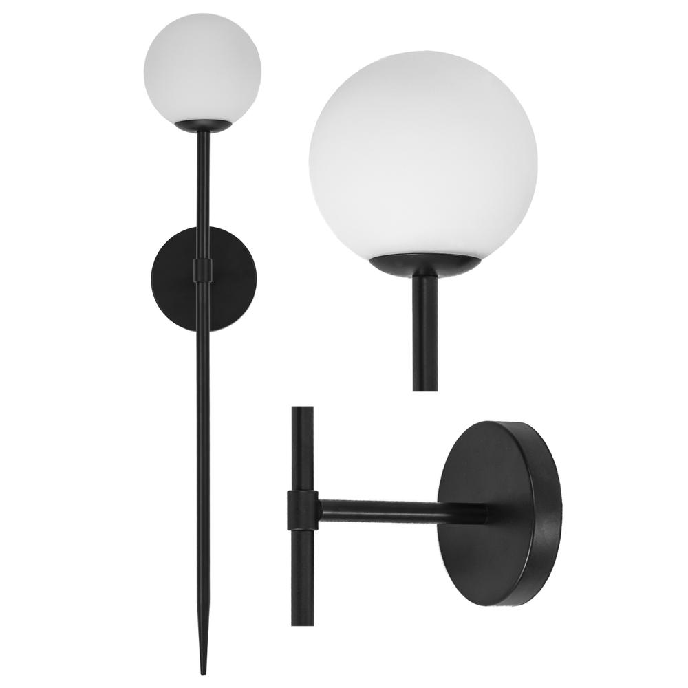 MODERN VÄGGLAMPA 75 cm APP579-1W SVART