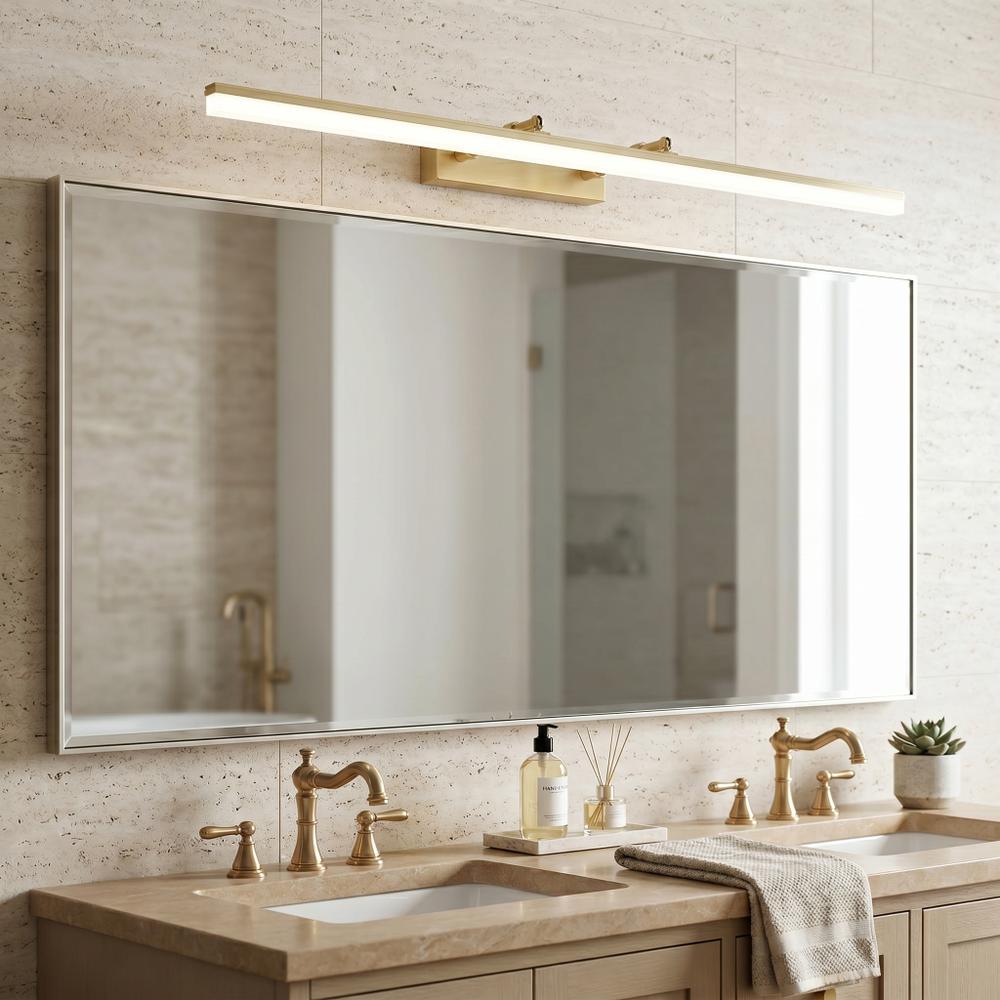 Badrum vägg LED-lampa  APP1877-1W 80cm BRUSH GOLD