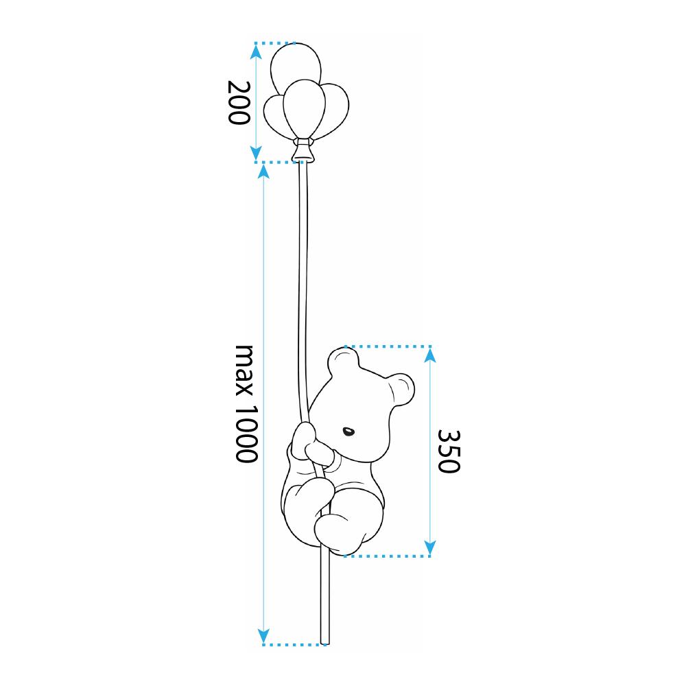 VÄGGLAMPA BJÖRN G170-W LINE