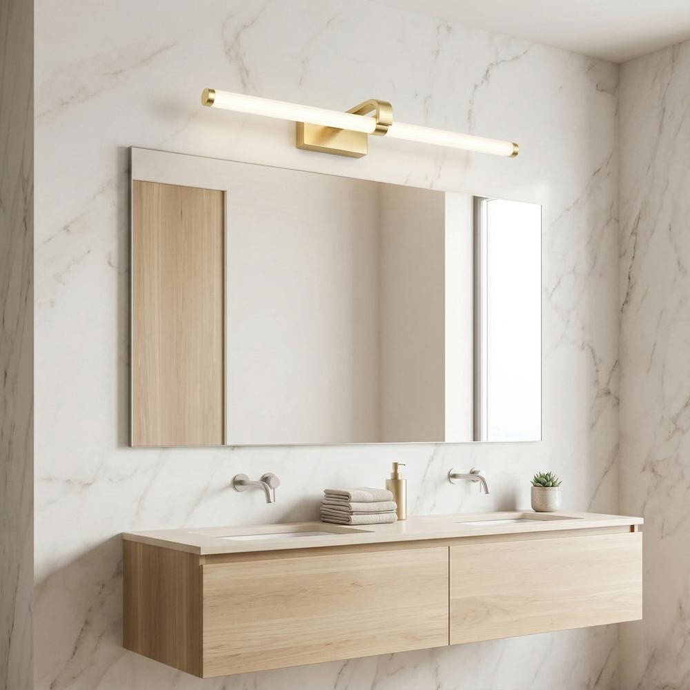 Badrum vägg LED-lampa APP1884-1W 60cm GOLD