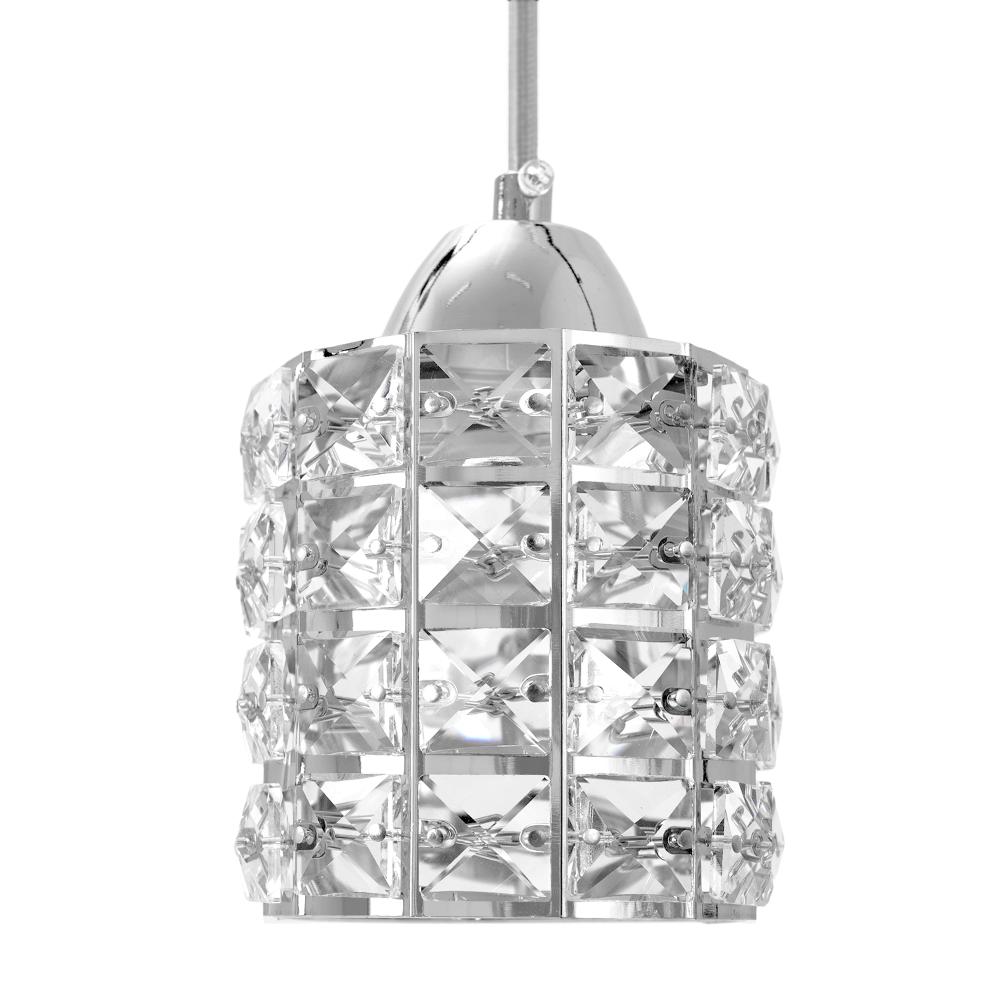 Taklampa Kristall APP727-1CP Silver