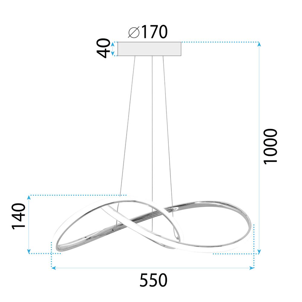 LED TAKLAMPA HÄNGANDE APP1601-CP Guld