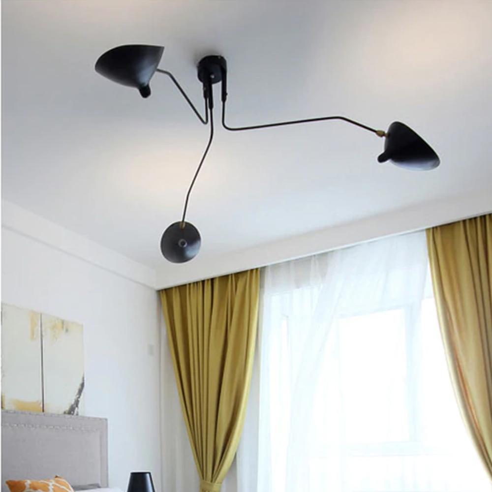Taklampa med 3 armar APP569-3C Svart