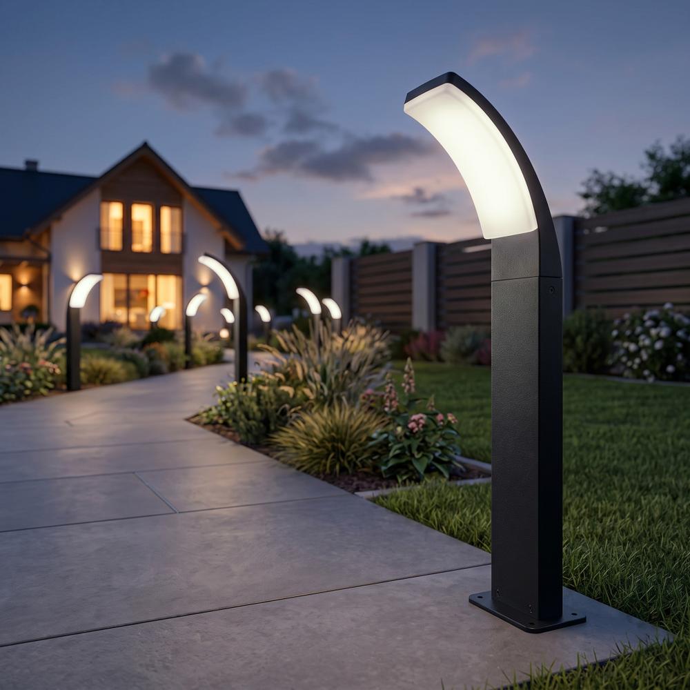 Standing LED garden lamp JNH033-G Black