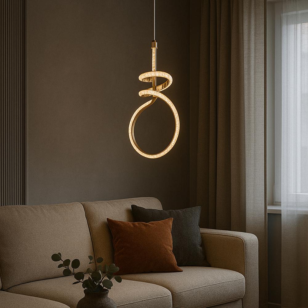 HÄNGANDE LED-LAMPA G071-CP GULD