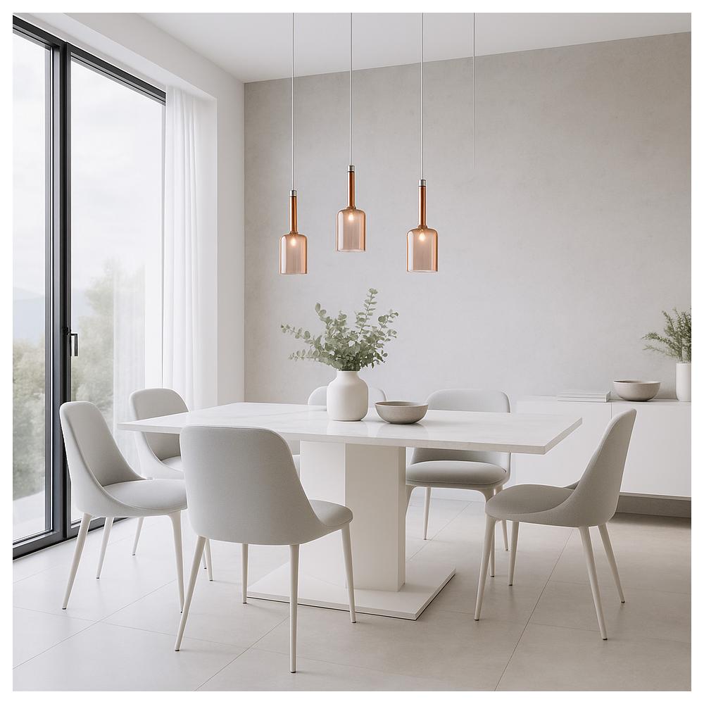 Taklampa Hängande Glas lampskärm APP1699-1CP AMBER B