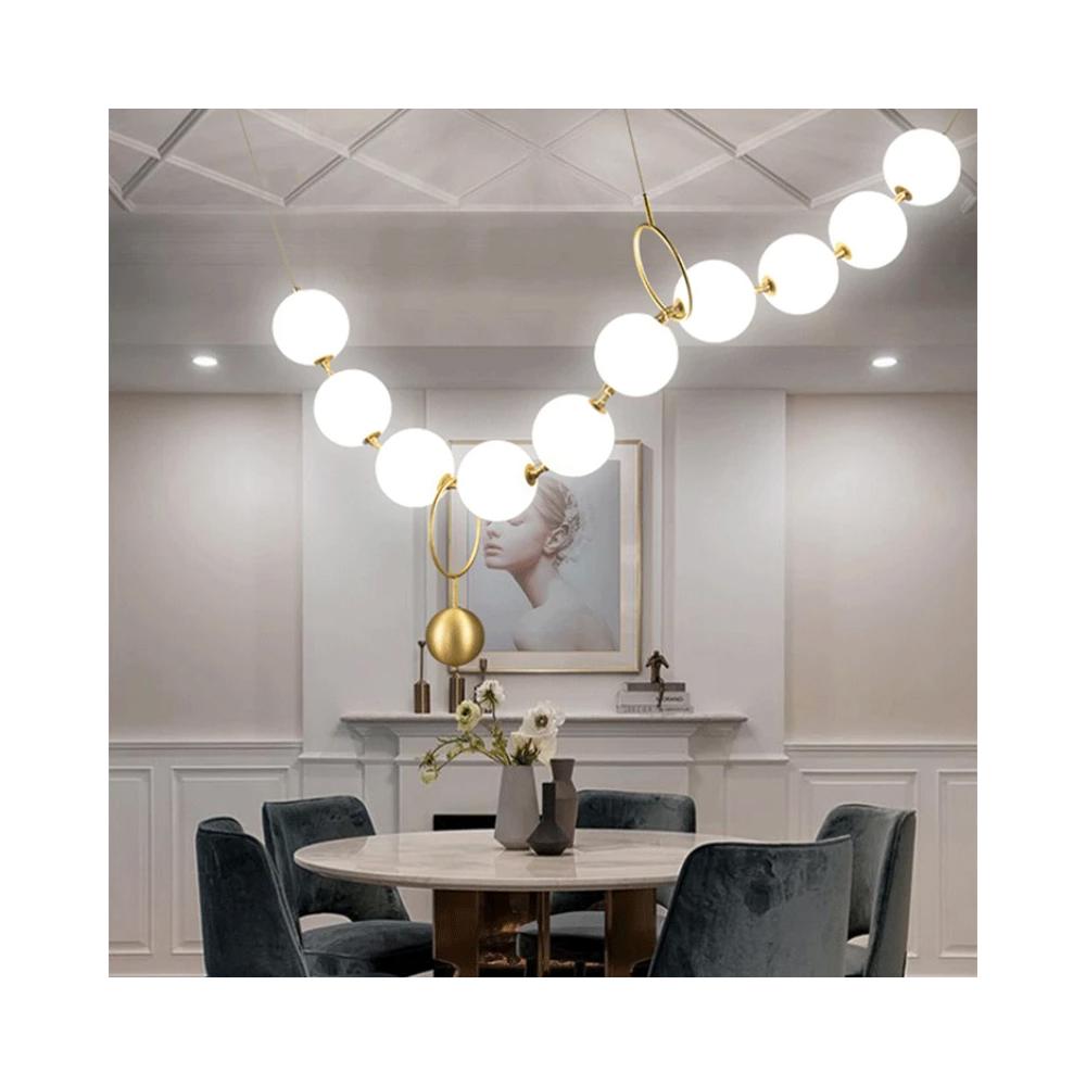 TAKLAMPA HÄNGANDE LED APP1444-10CP Guld