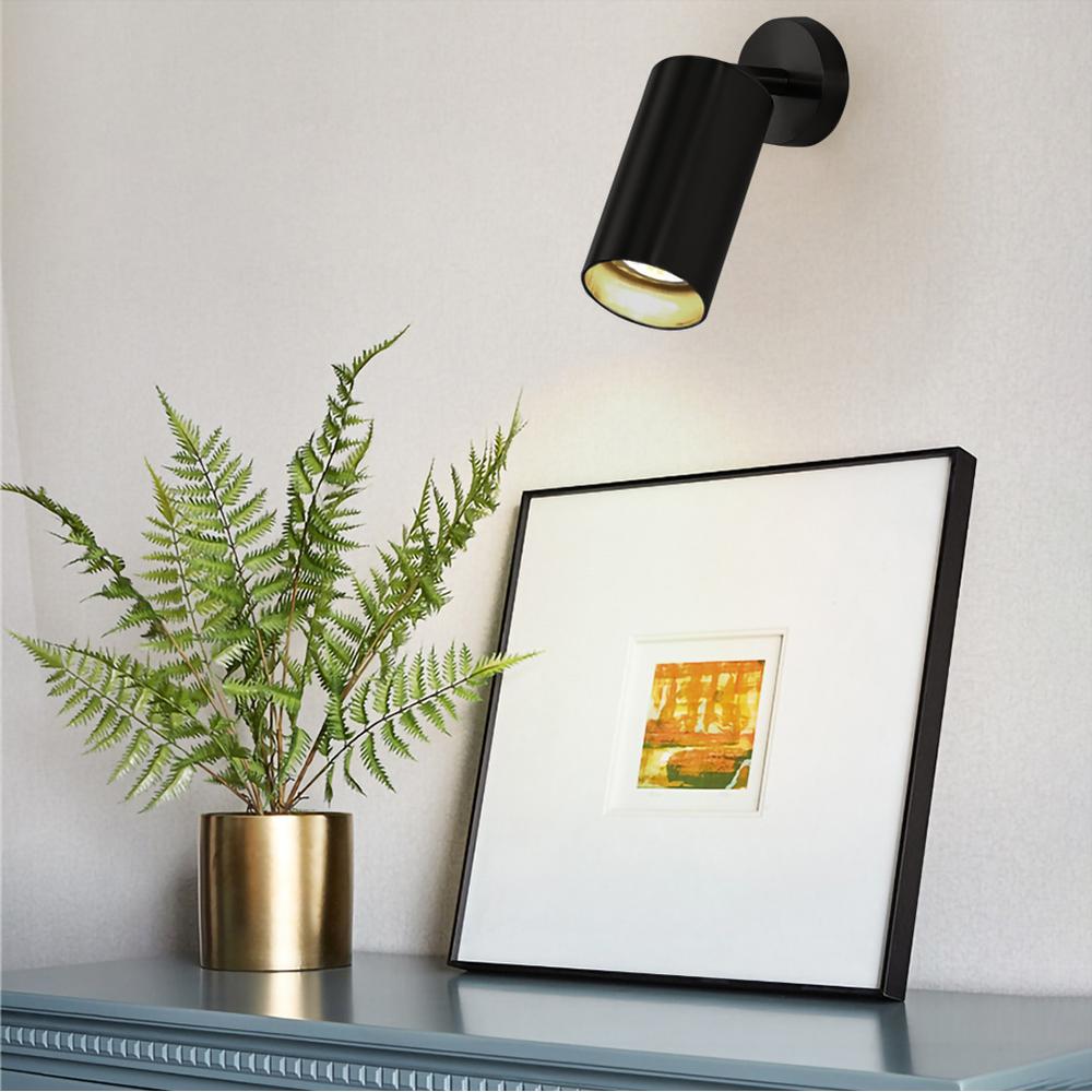 TAKLAMPA / VÄGGLAMPA SPOT STRÅLKASTARE APP1244-1C SVART