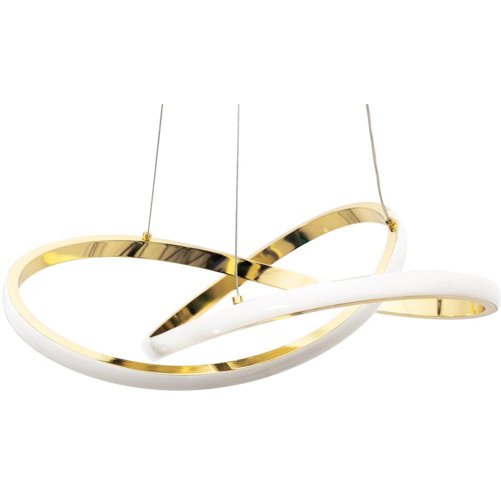 Taklampa Takpendel Ring Modern LED + Fjärrkontroll APP390-CP Guld