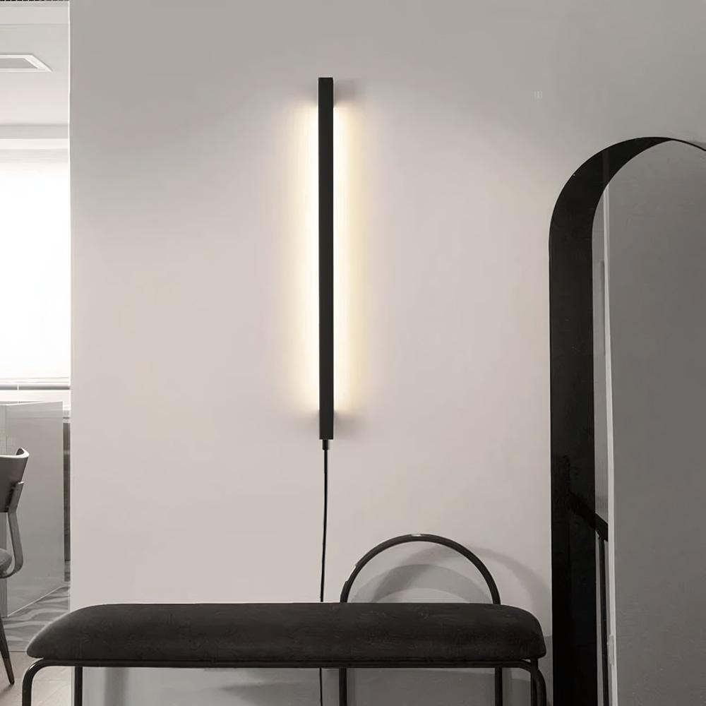 VÄGGLAMPA LED LHJ063-W 80 cm SVART