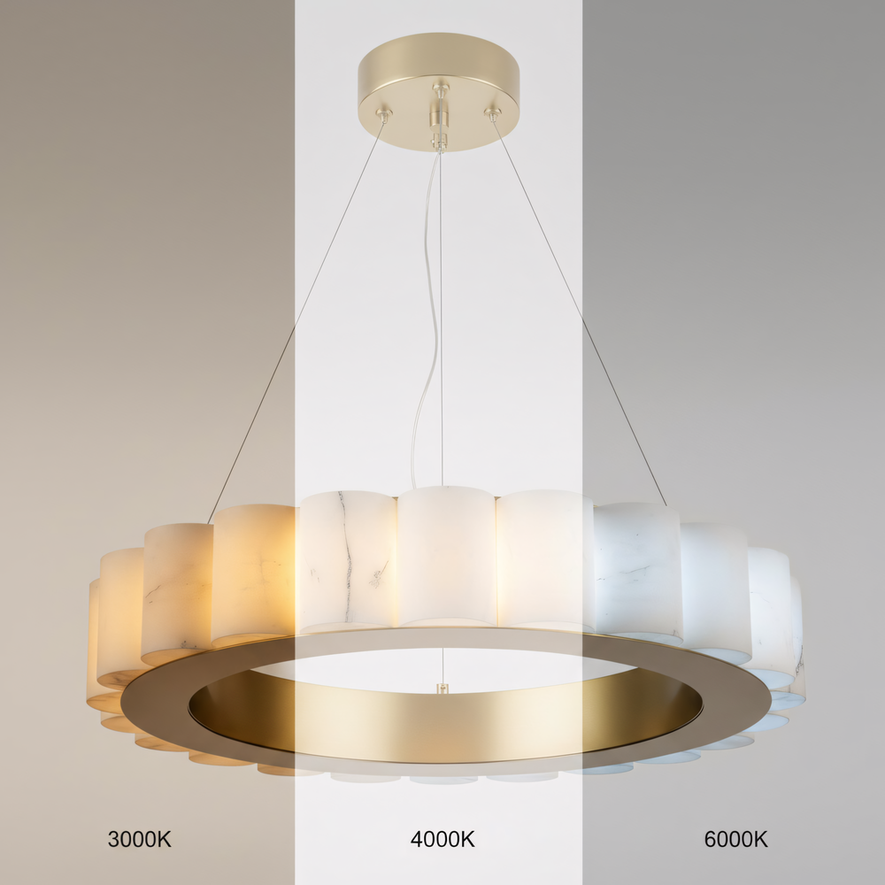 HÄNGENDE LED TAKLAMPA APP1801-CP Borstad Guld