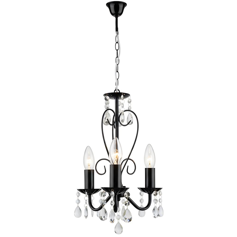 HÄNGANDE TAKLAMPA EBT013-3CP SVART