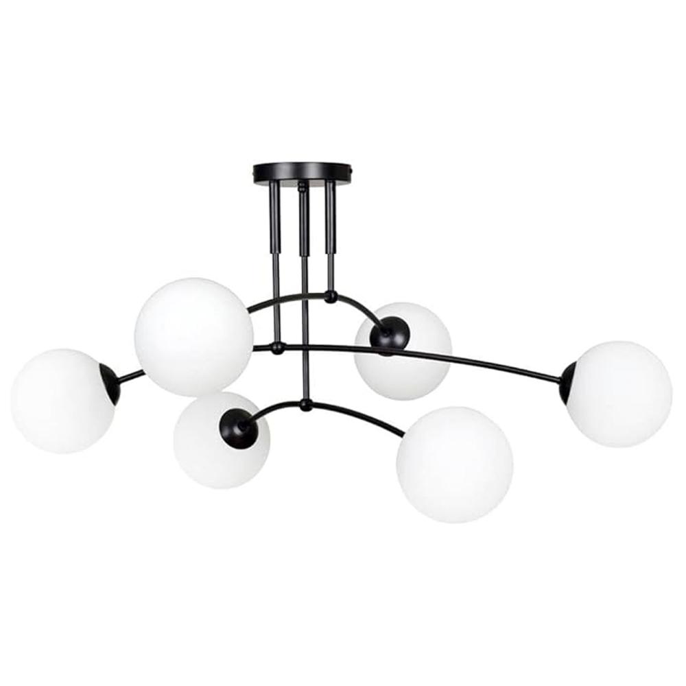 HÄNGLAMPA TAKLAMPA SVART MATT APP1576-6C