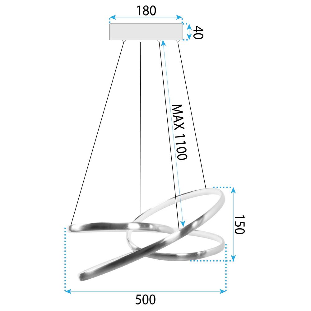 HÄNGLAMPA LED G005-CP GULD