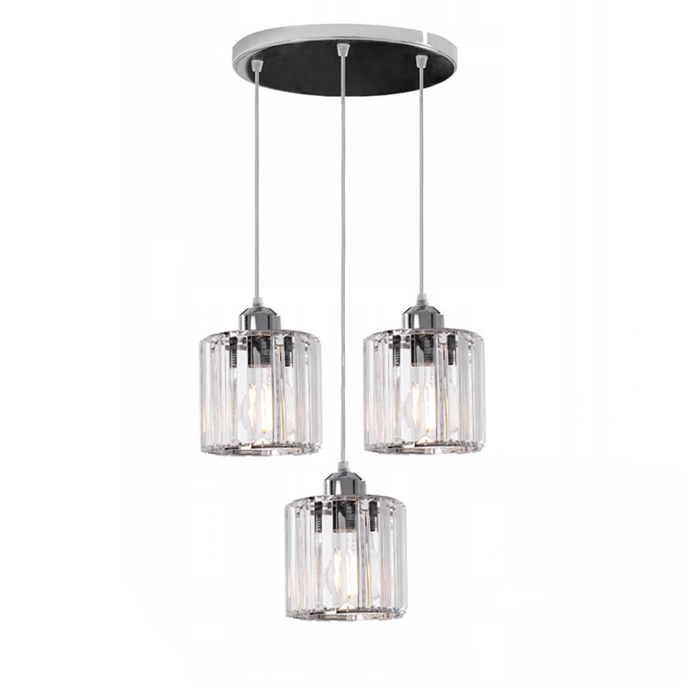 Kristalltaklampa APP510-3CPR Silver