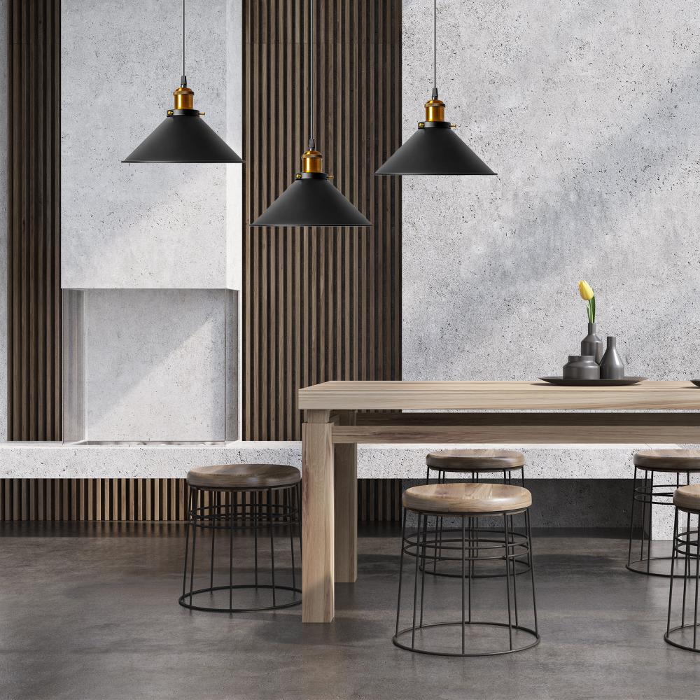 HÄNGENDE TAKLAMPA PORTO APP017-3CP Svart