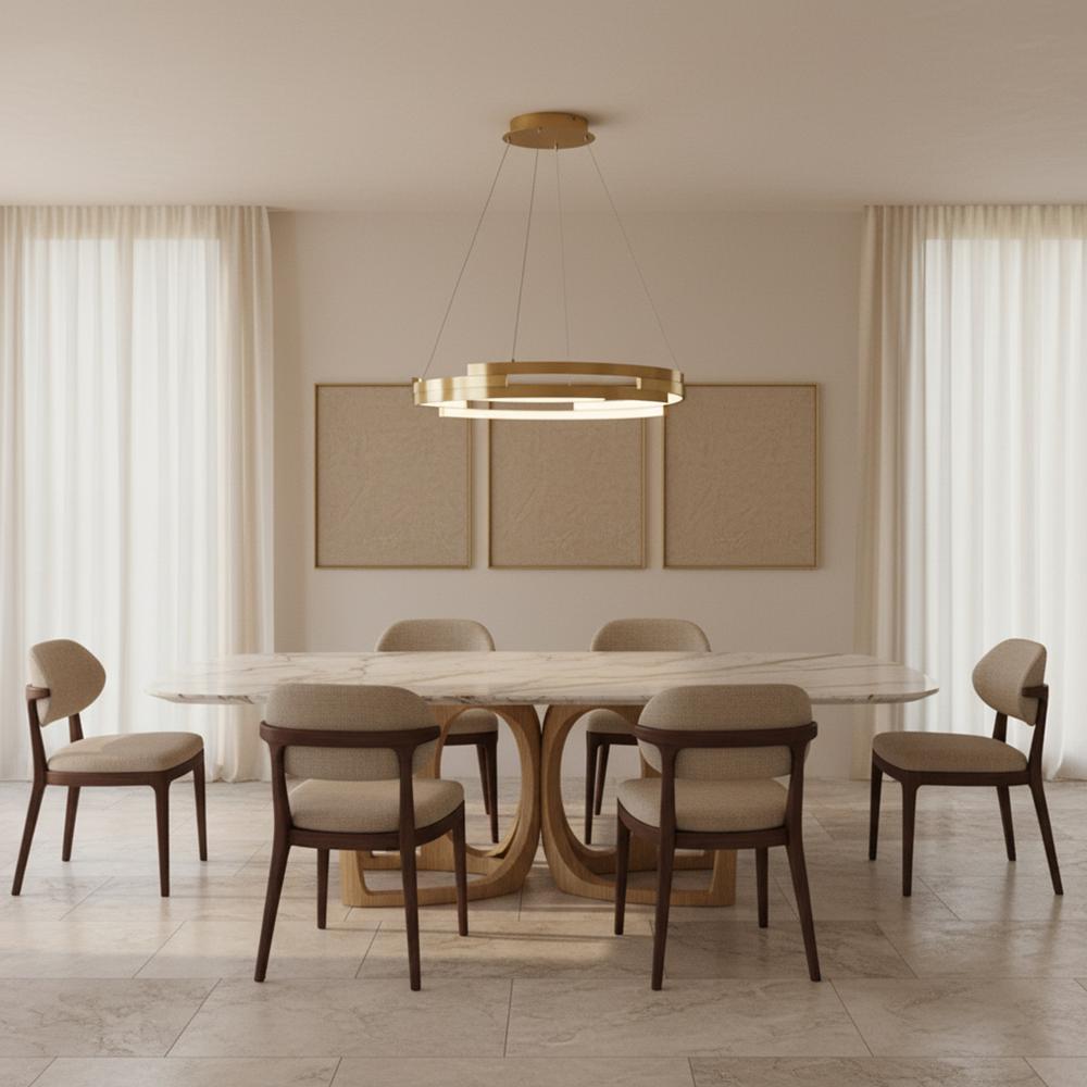 HÄNGENDE TAKLAMPA G127-CP 50 cm Guld