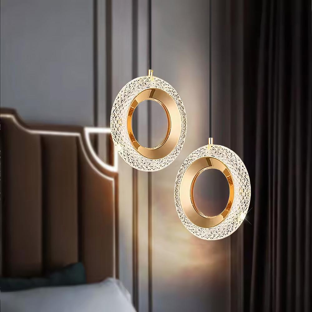 LAMPA HÄNGANDE KRISTALL LED G119-1CP Guld