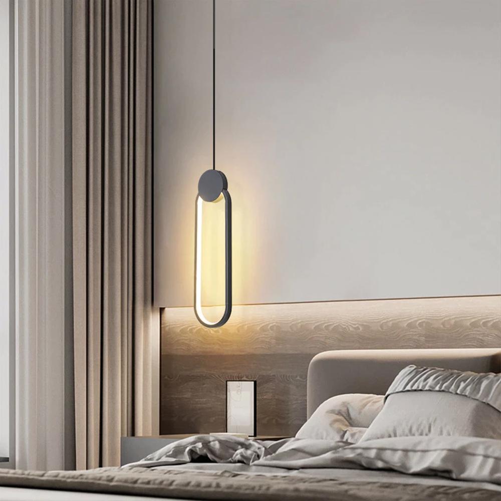 Hängande LED-taklampa APP851-CP Svart