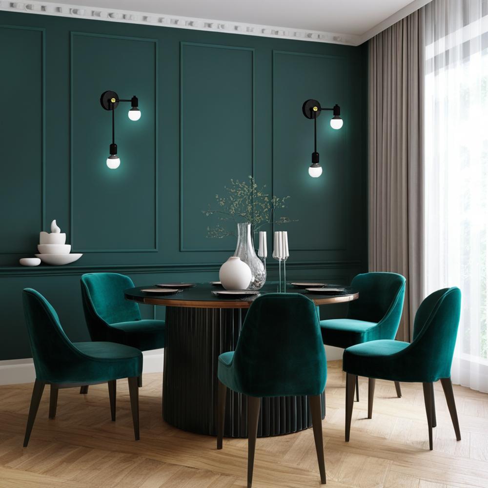 Vägglampa APP1707-2W SVART