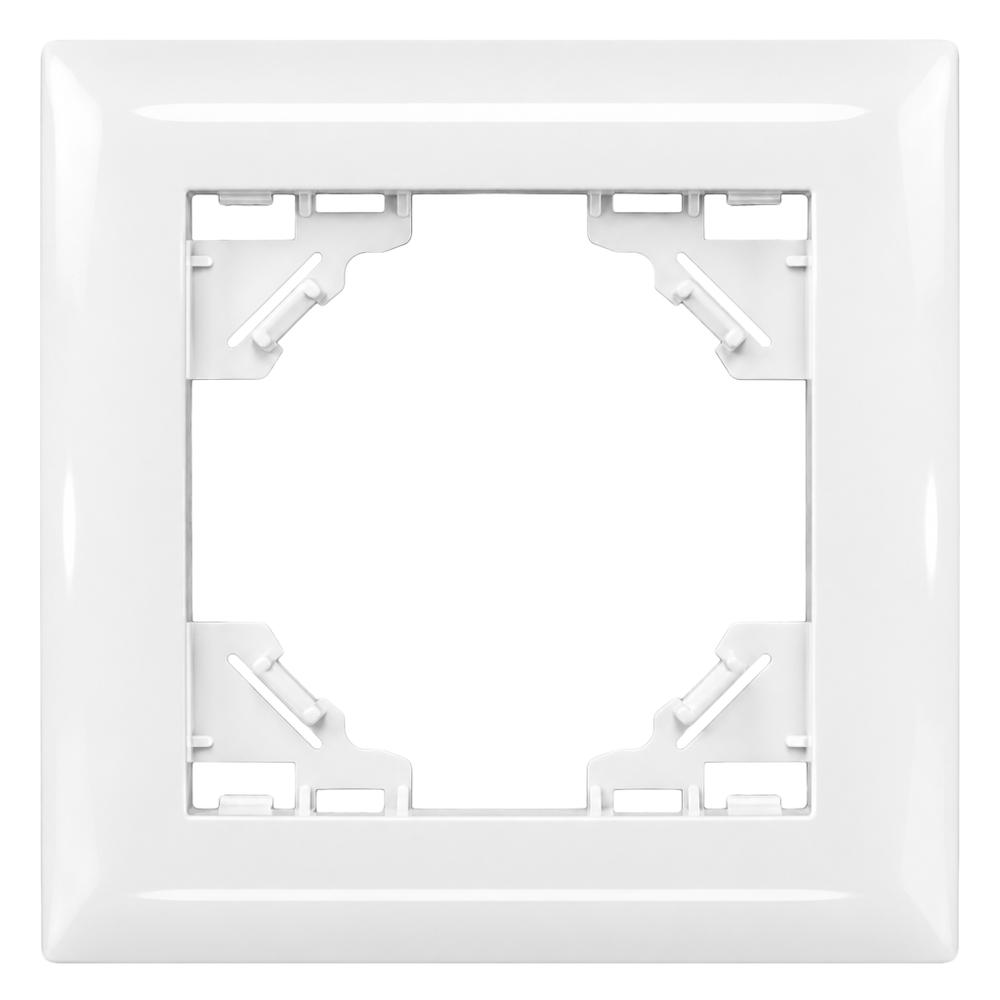Ühekordne raam pistikupesadele OSTE JNH013-1F White