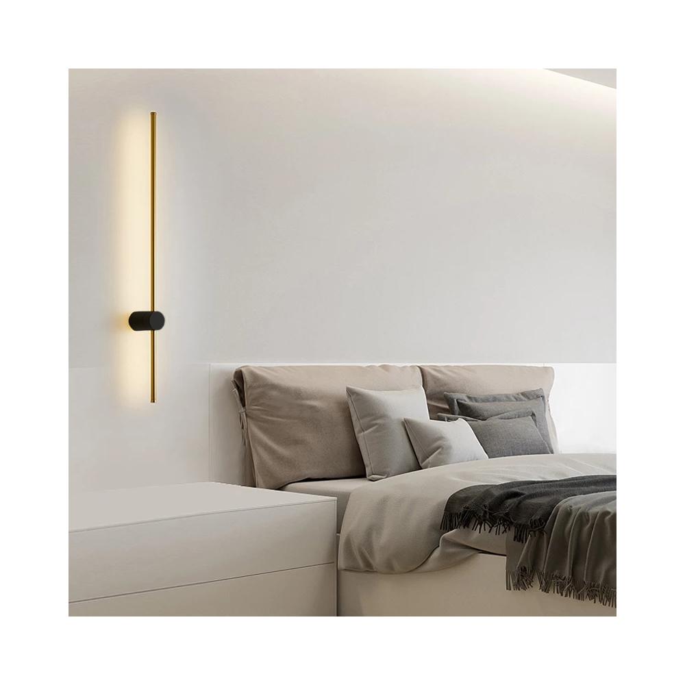 KINKIET ŚCIENNY LED LHJ062-W CZARNO ZŁOTY