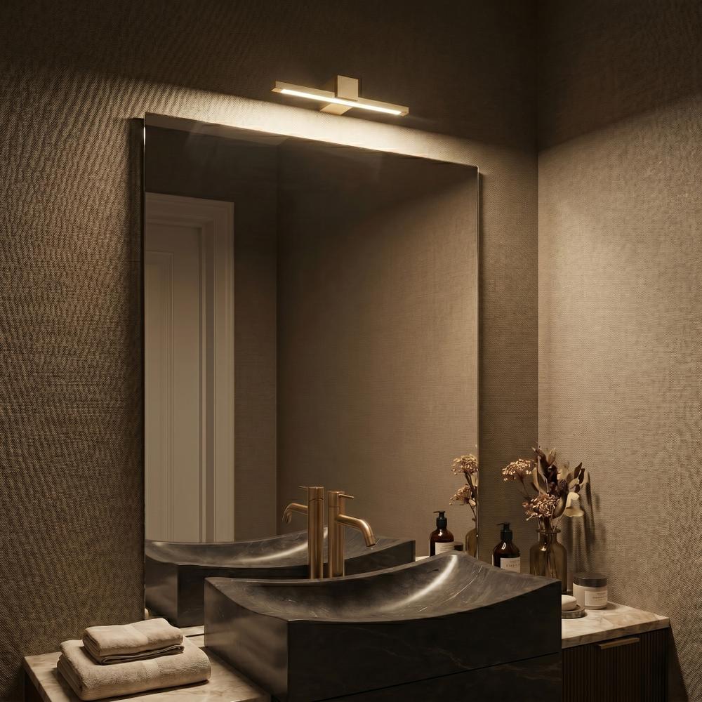 Badrum vägg LED-lampa SWE046-1W 40cm GOLD BRUSH