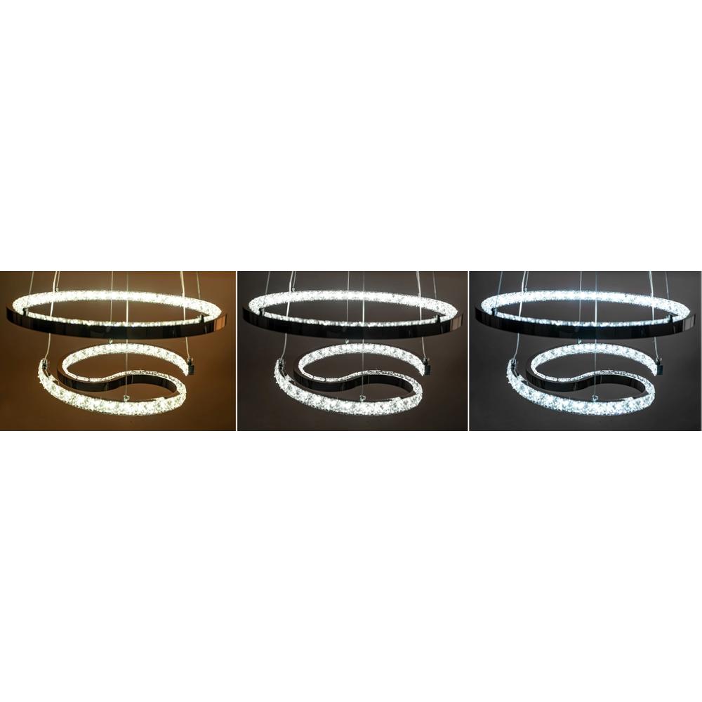HÄNGANDE KRISTALLAMPA RING LED APP773-2CP