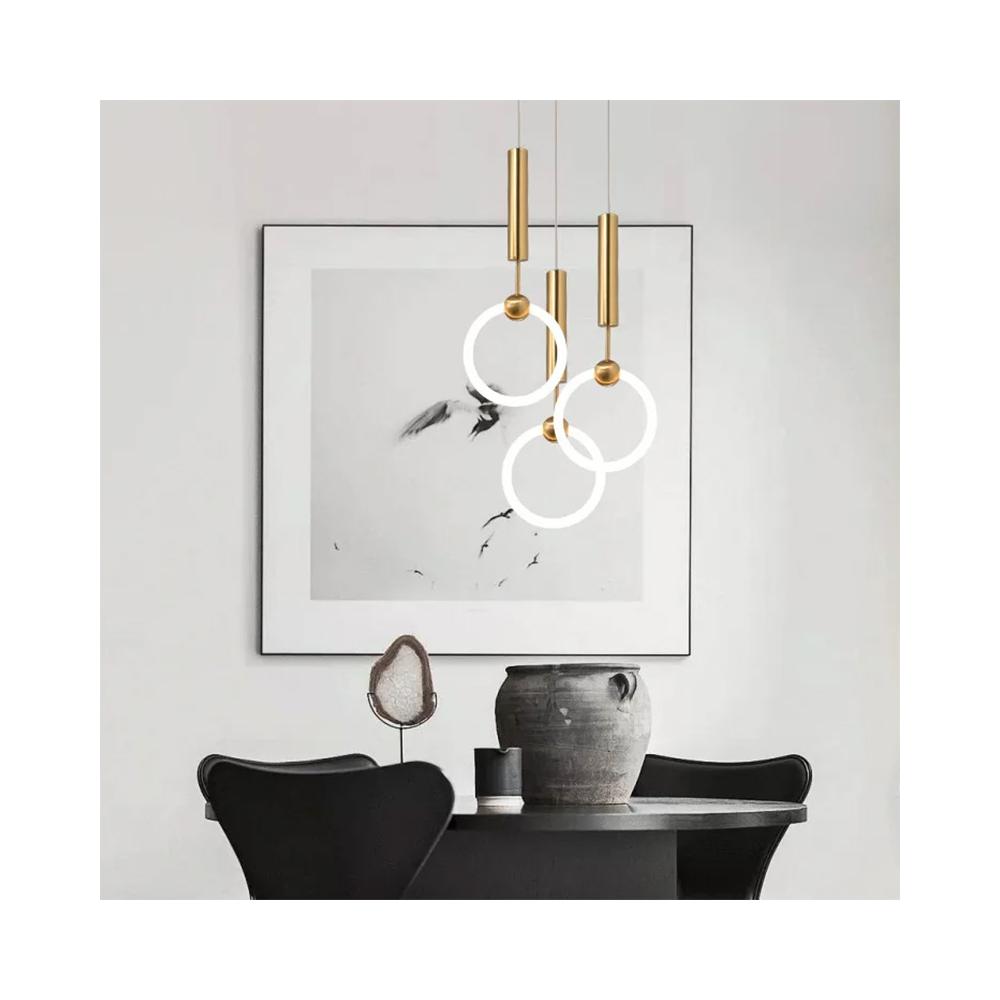 HÄNGLAMPA LED LHJ059-1CP Borstad Guld