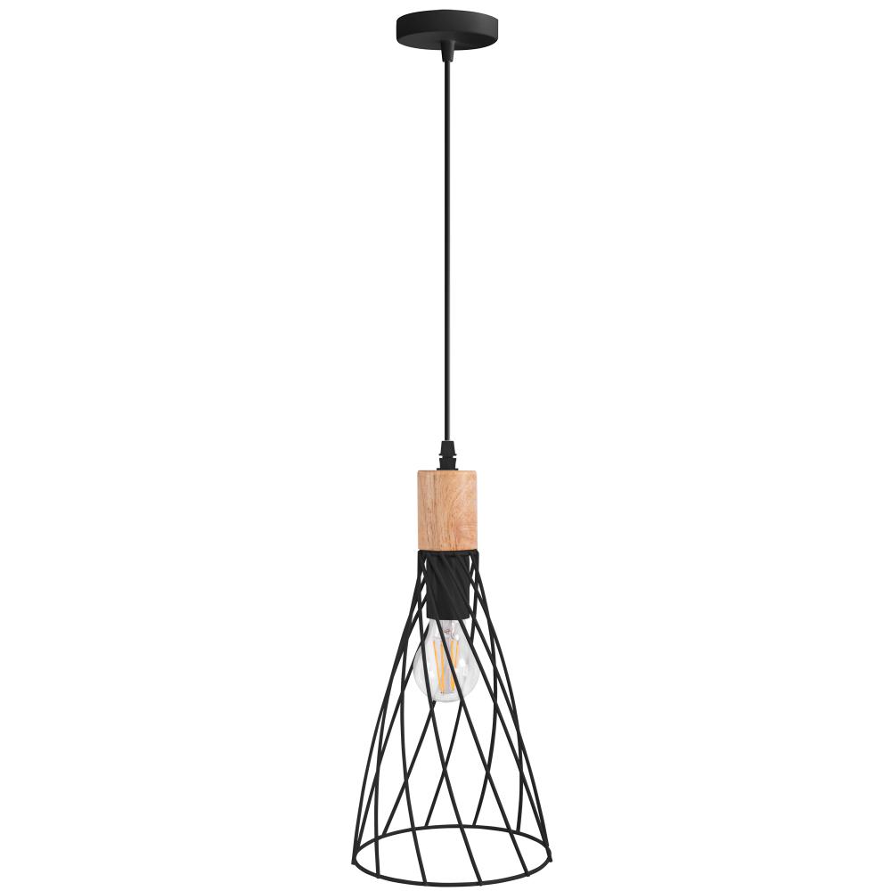 HÄNGANDE TAKLAMPA APP1268-1CP Svart