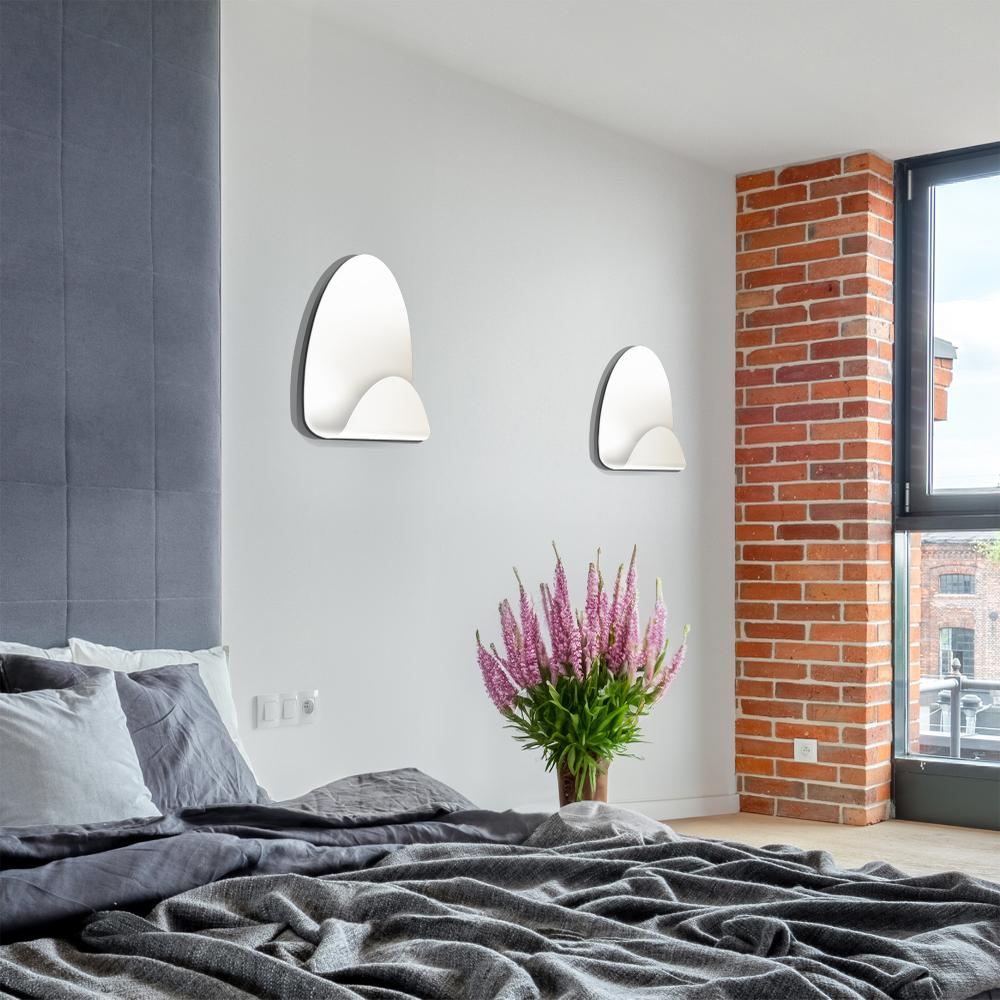 VÄGGLAMPA KINKIET APP1428-W VIT
