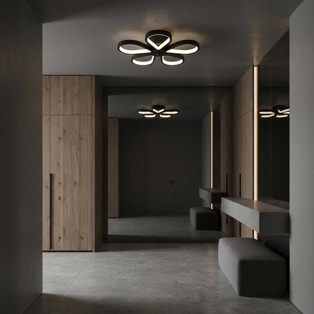 Taklampa LHJ075-C LED-plafond SVART