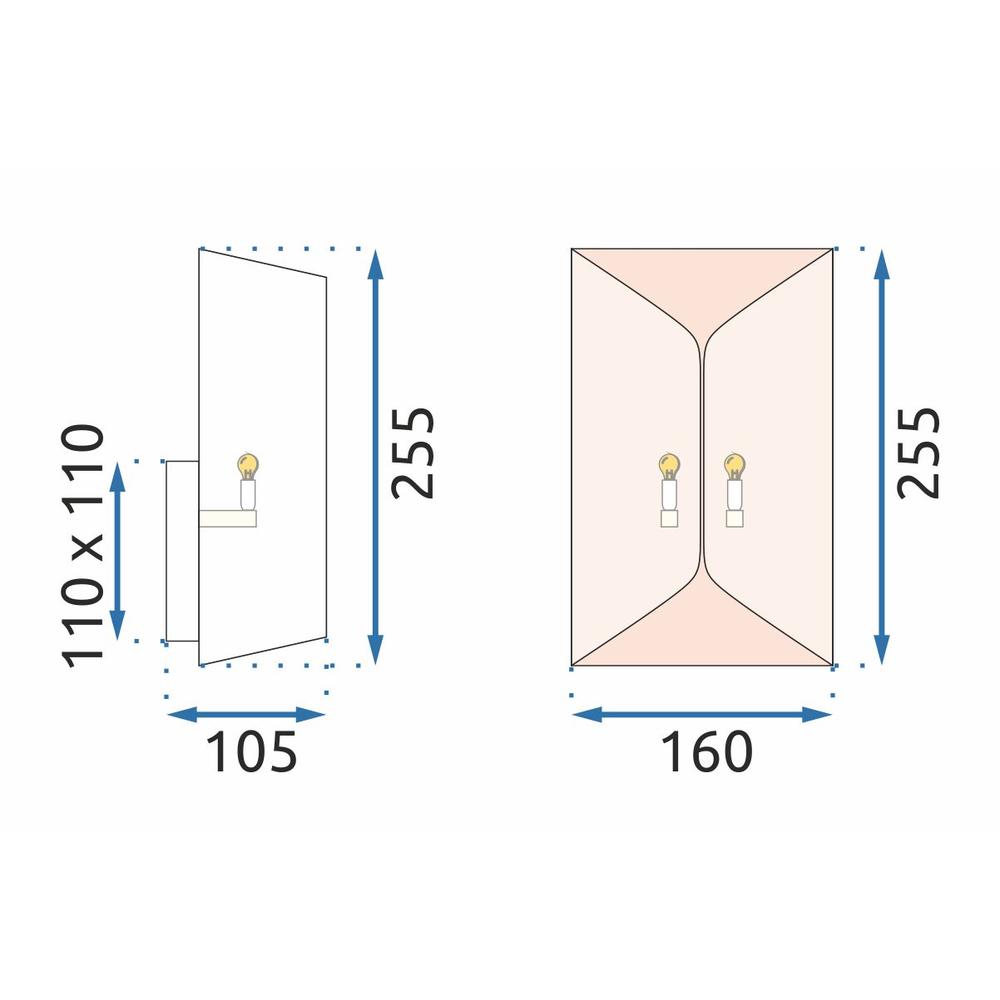 VÄGGLAMPA VÄGGLAMPA APP1055-1W