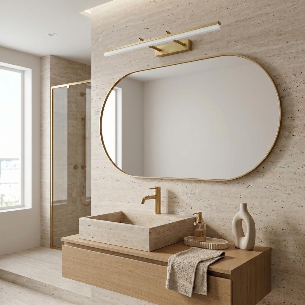 Badrum vägg LED-lampa APP1876-1W 60cm BRUSH GOLD