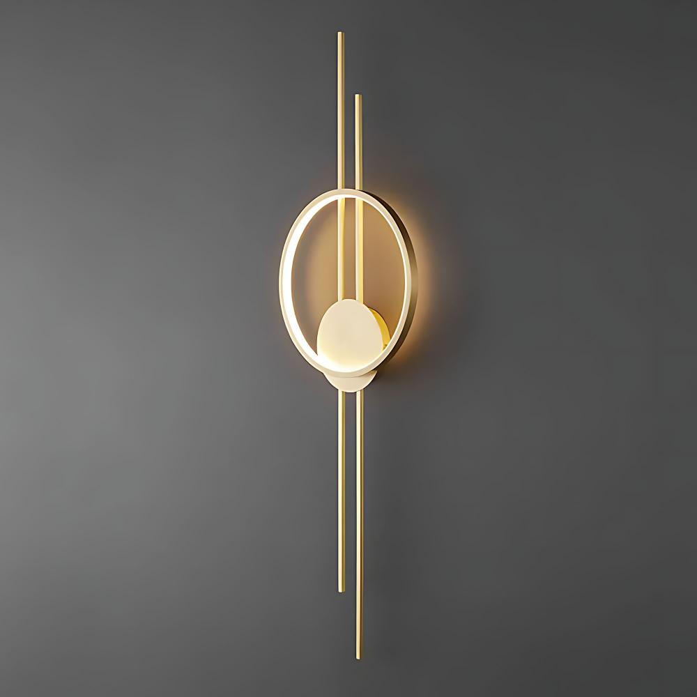 VÄGGLAMPA LED APP1781-W BORSTAD GULD