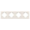 Quadruple socket frame OSTE JNH016-4F Beige