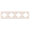 Cadre quadruple pour prises OSTE JNH016-4F Beige