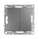 Interruptor Doble OSTE JNH007-W GREY