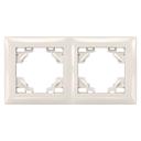 Double socket frame OSTE JNH014-2F Beige